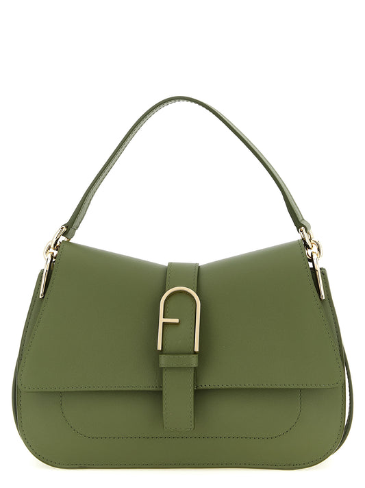 Bolso de hombro Furla bicolor de piel de becerro