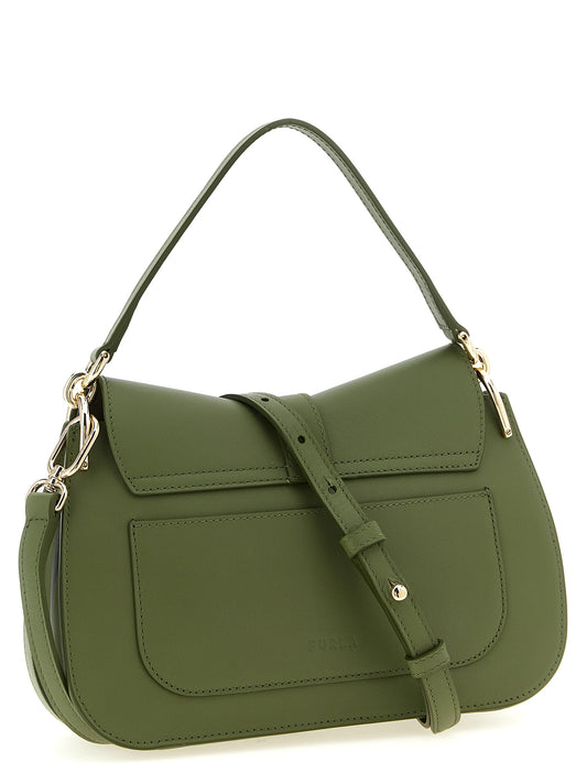 Bolso de hombro Furla bicolor de piel de becerro