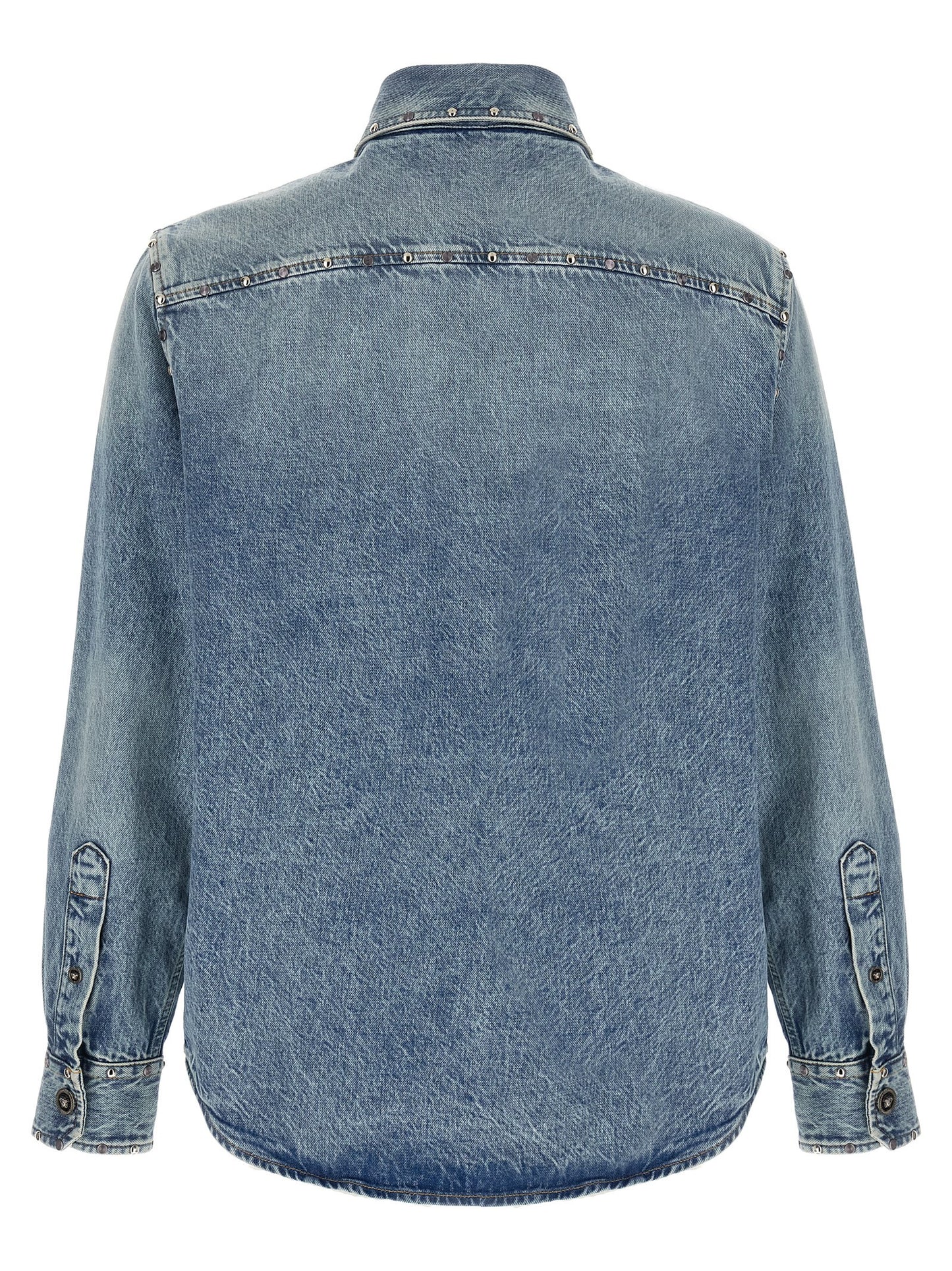 Blusa Versace de algodón azul