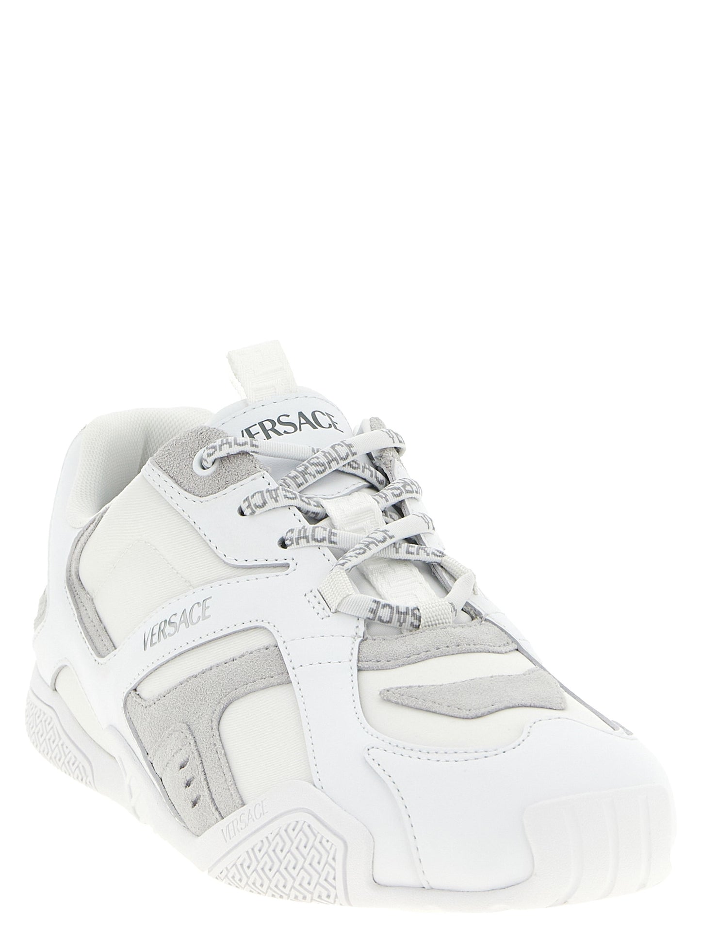 Zapatillas deportivas Versace de piel de becerro blancas