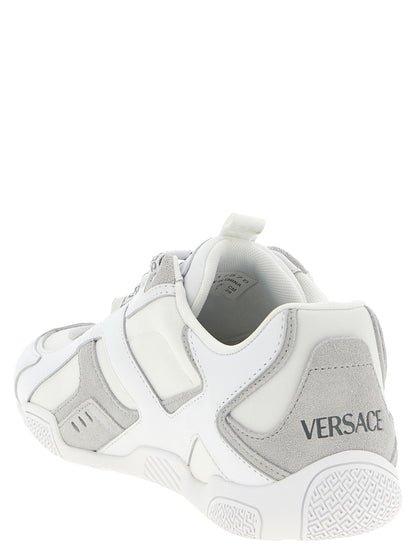 Zapatillas deportivas Versace de piel de becerro blancas
