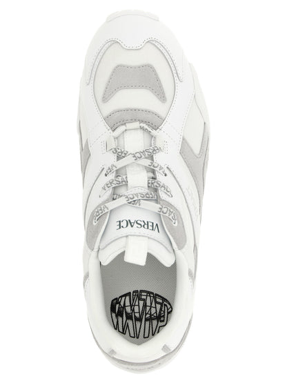 Zapatillas deportivas Versace de piel de becerro blancas