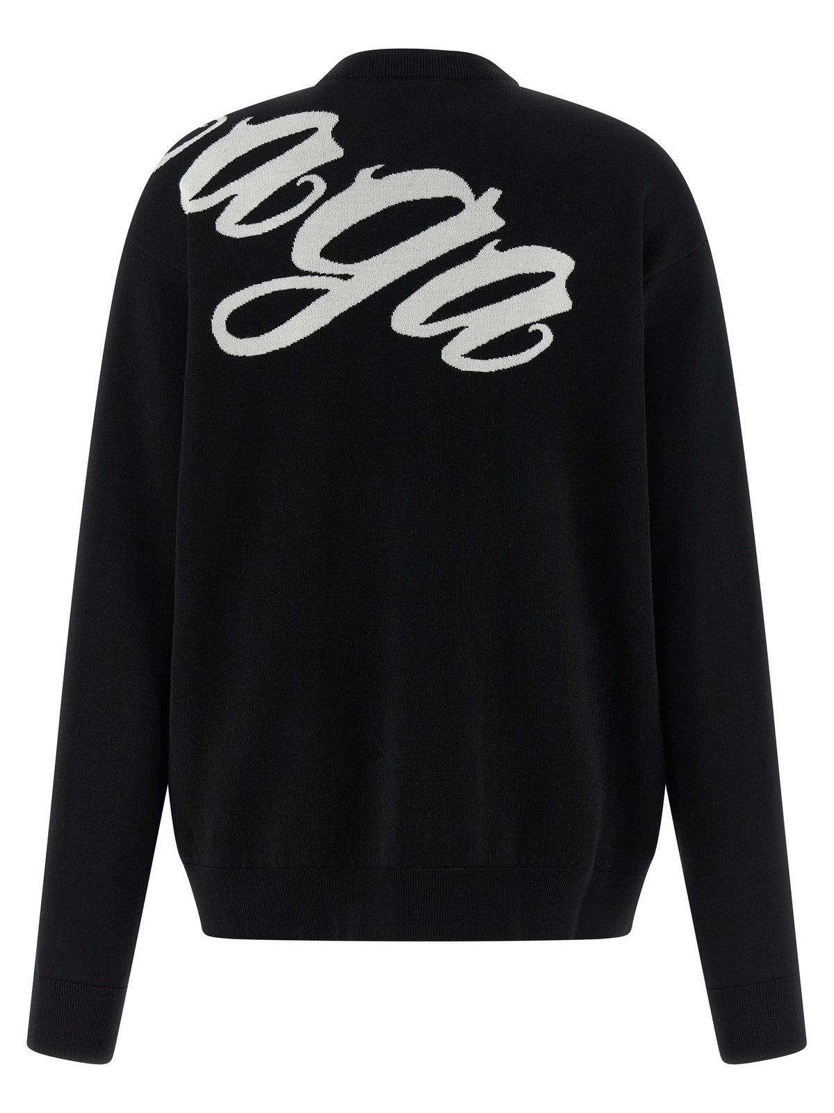 Balenciaga - Cardigan bicolore à manches longues en coton