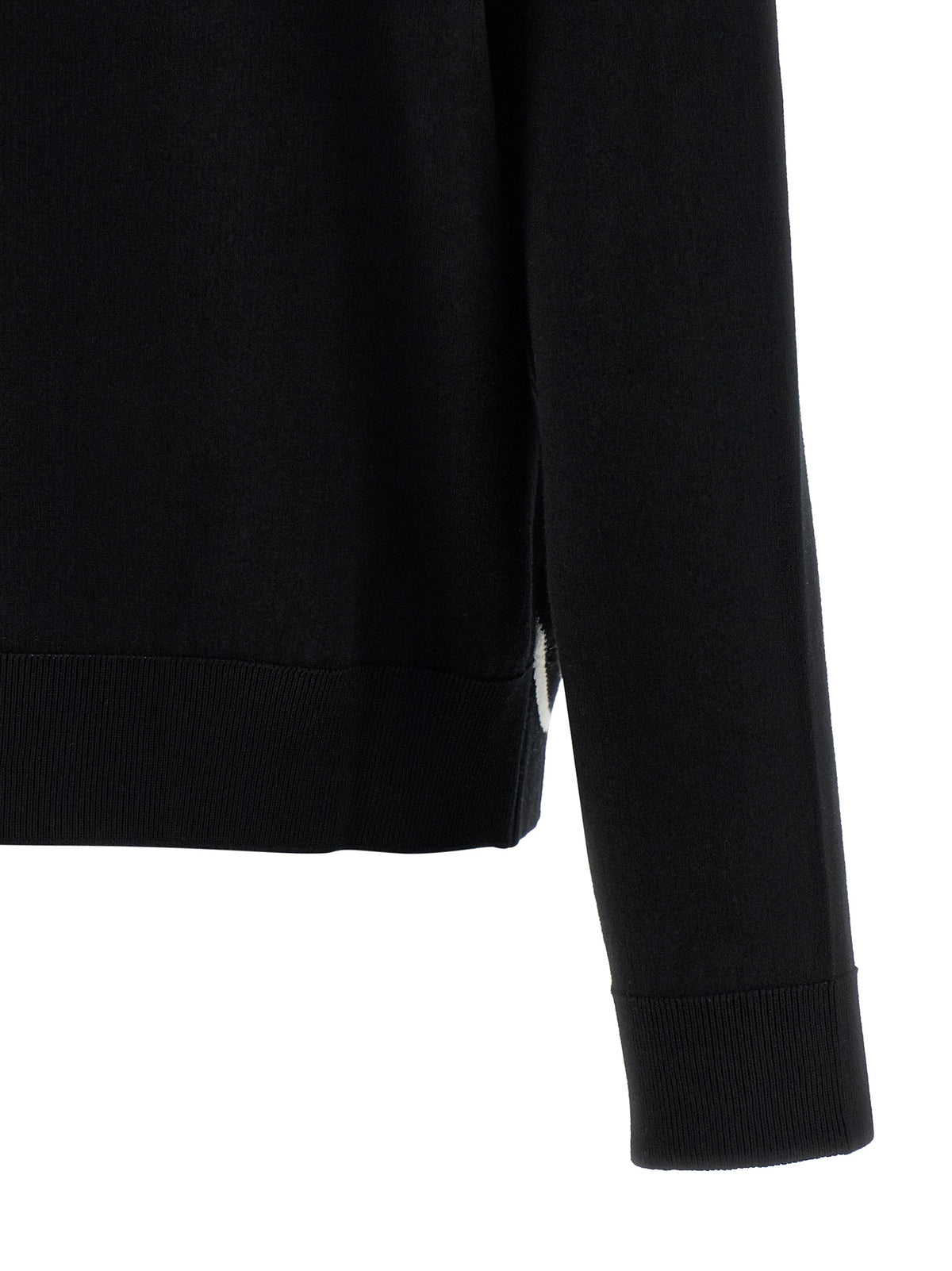 Balenciaga - Cardigan bicolore à manches longues en coton