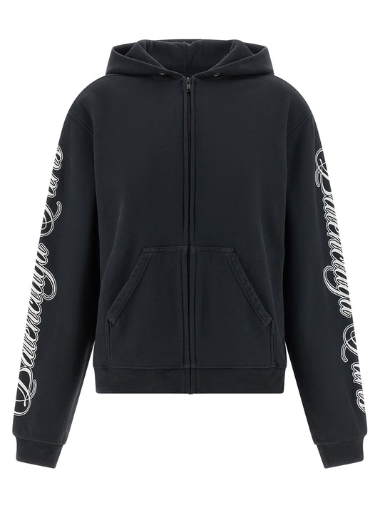 Sudadera Balenciaga de algodón negro