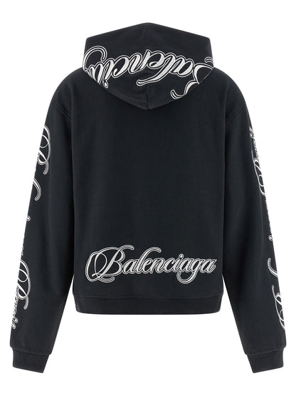 Sweat-shirt Balenciaga en coton noir