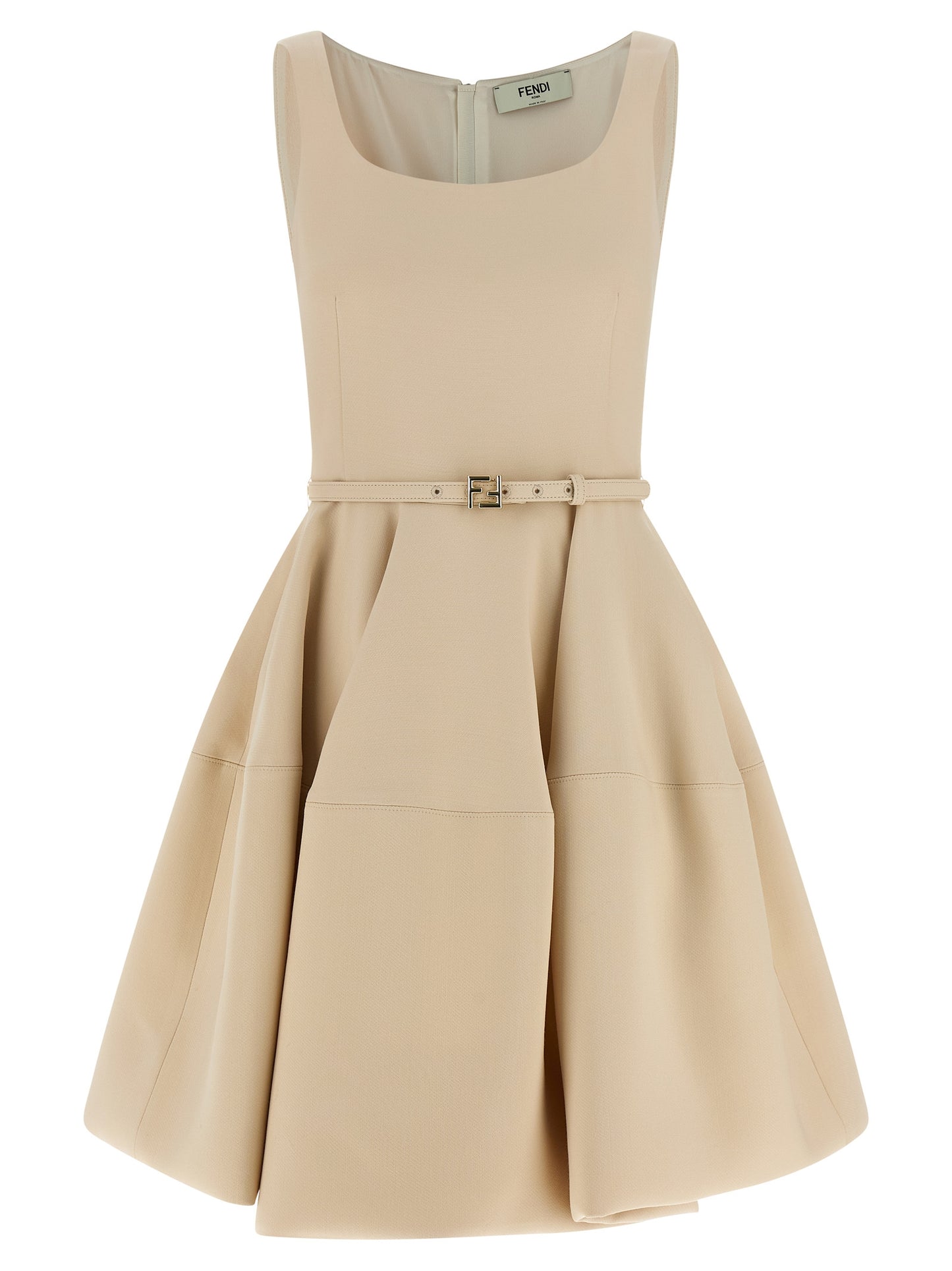 Minivestido corto Fendi de lana multicolor