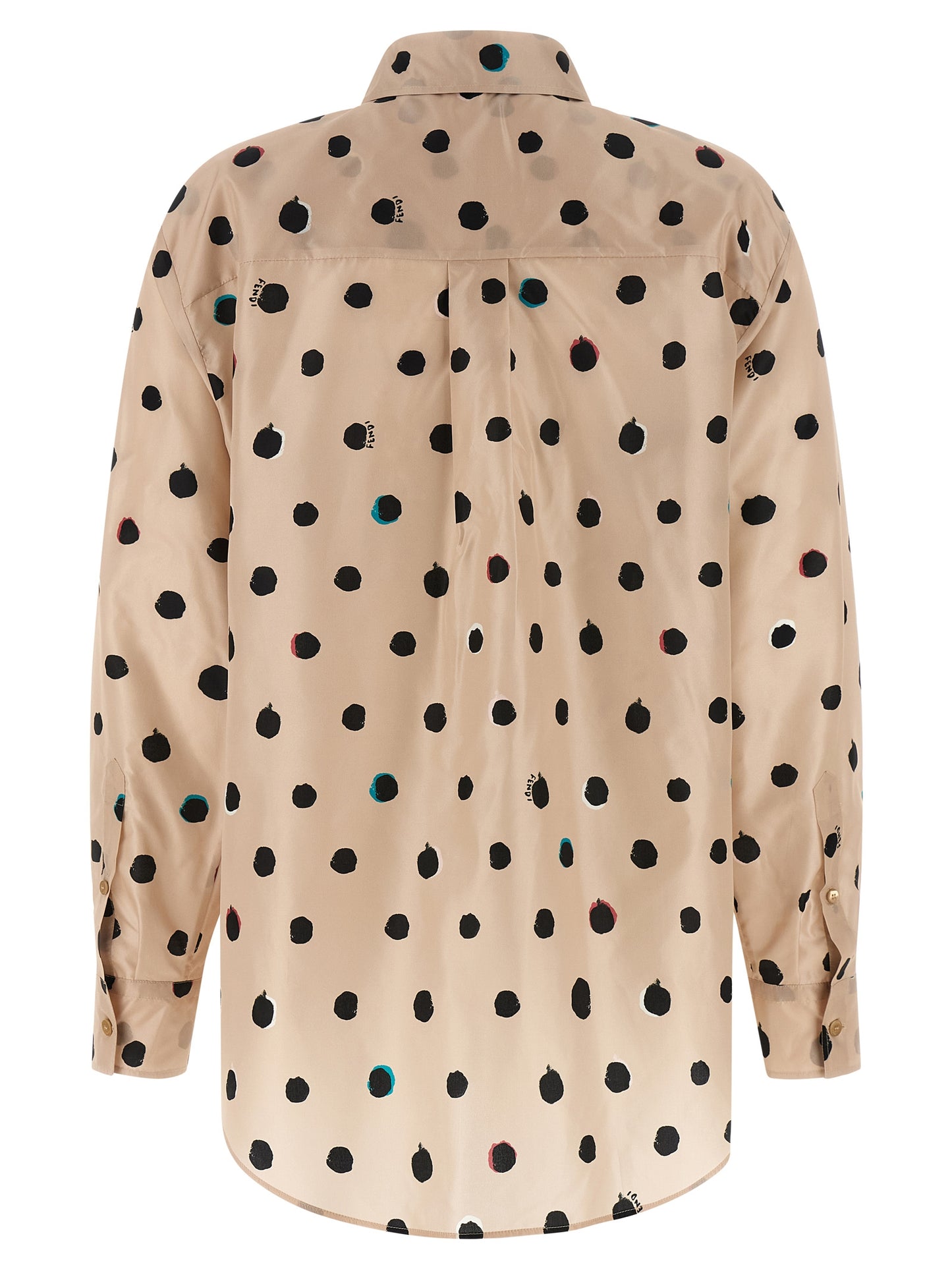 Blusa Fendi de seda multicolor