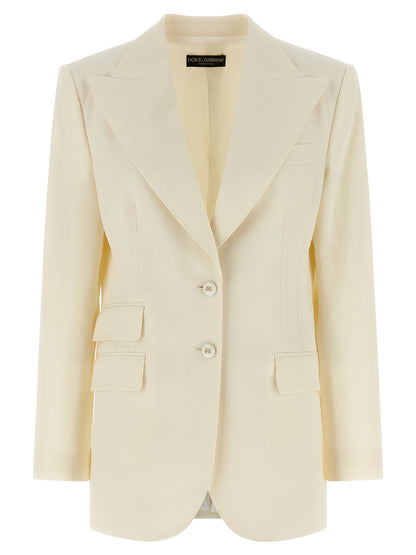 Blazer Dolce & Gabbana de lana virgen blanco