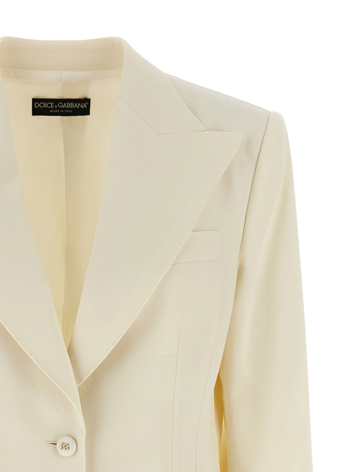 Blazer Dolce & Gabbana de lana virgen blanco