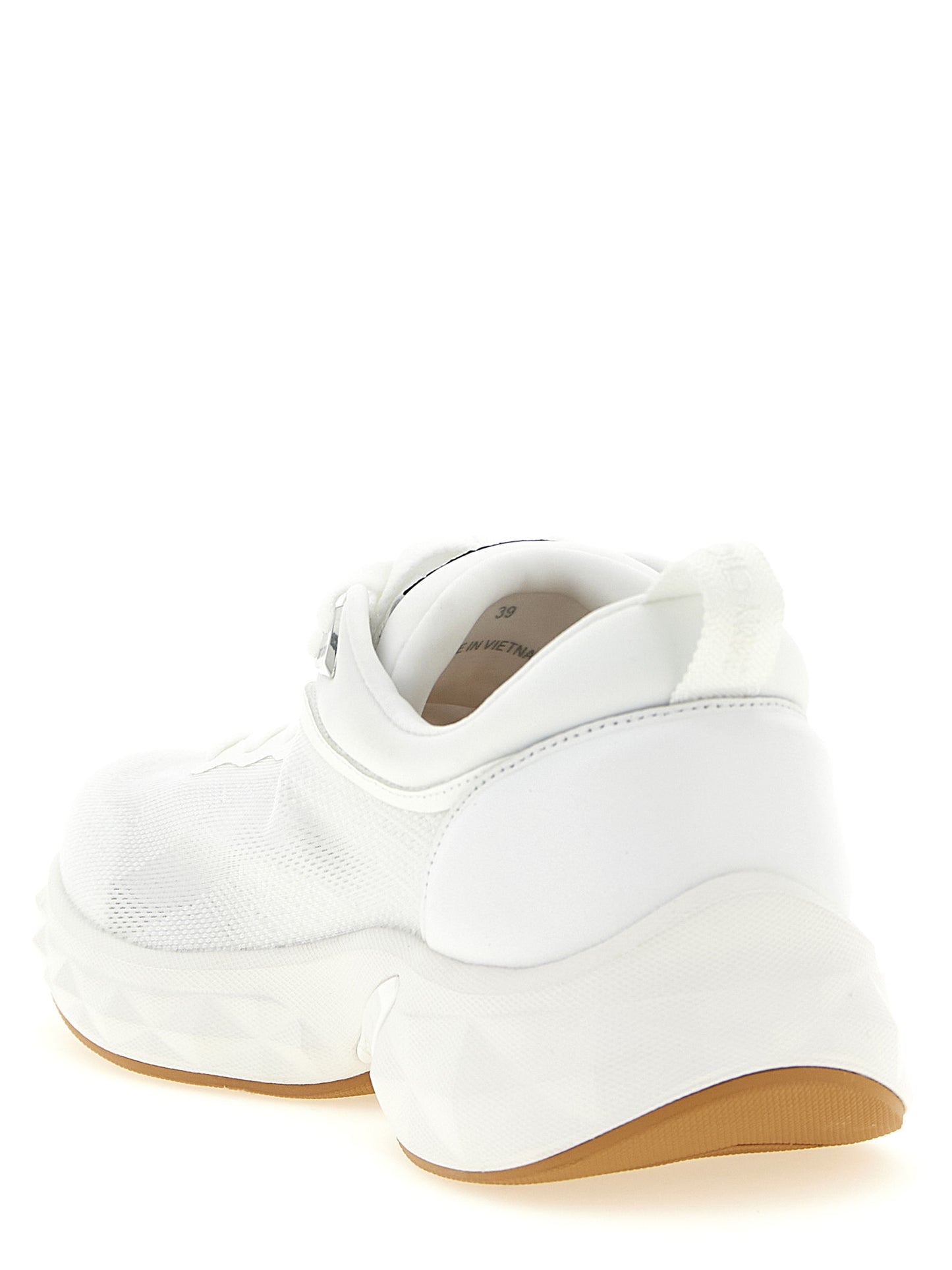 Zapatillas deportivas Jimmy Choo de Tencel blancas