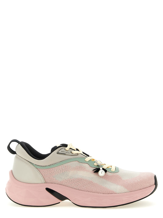 Zapatillas deportivas multicolor de Tencel de Jimmy Choo