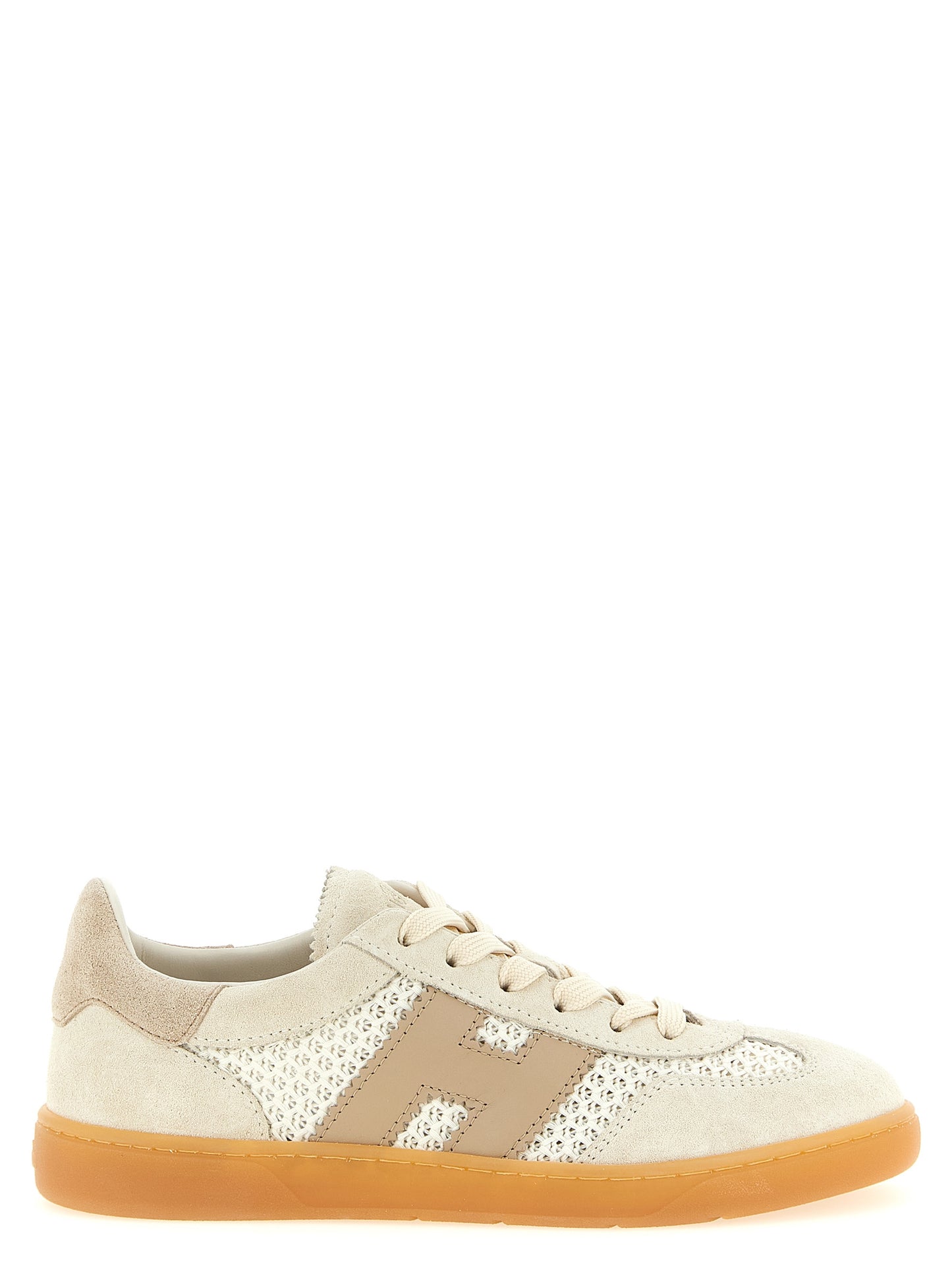 Zapatillas Bajas Hogan de Algodón Beige