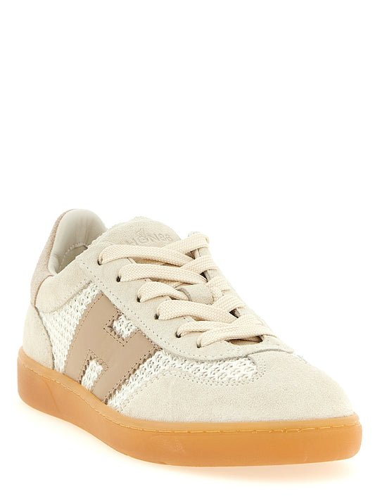 Zapatillas Bajas Hogan de Algodón Beige