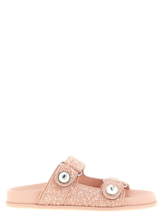 Slides multicolores de Tencel Jimmy Choo