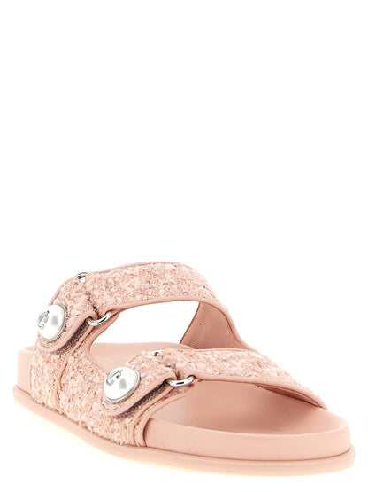 Slides multicolores de Tencel Jimmy Choo