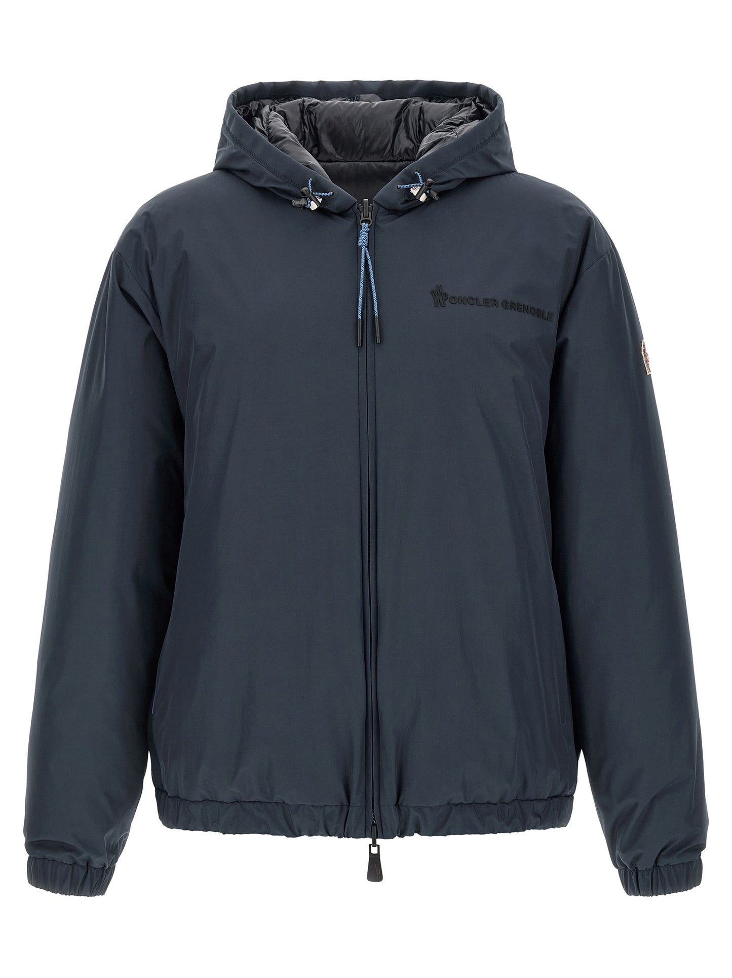 Chaqueta Shell Técnica En Poliamida Azul Moncler Grenoble