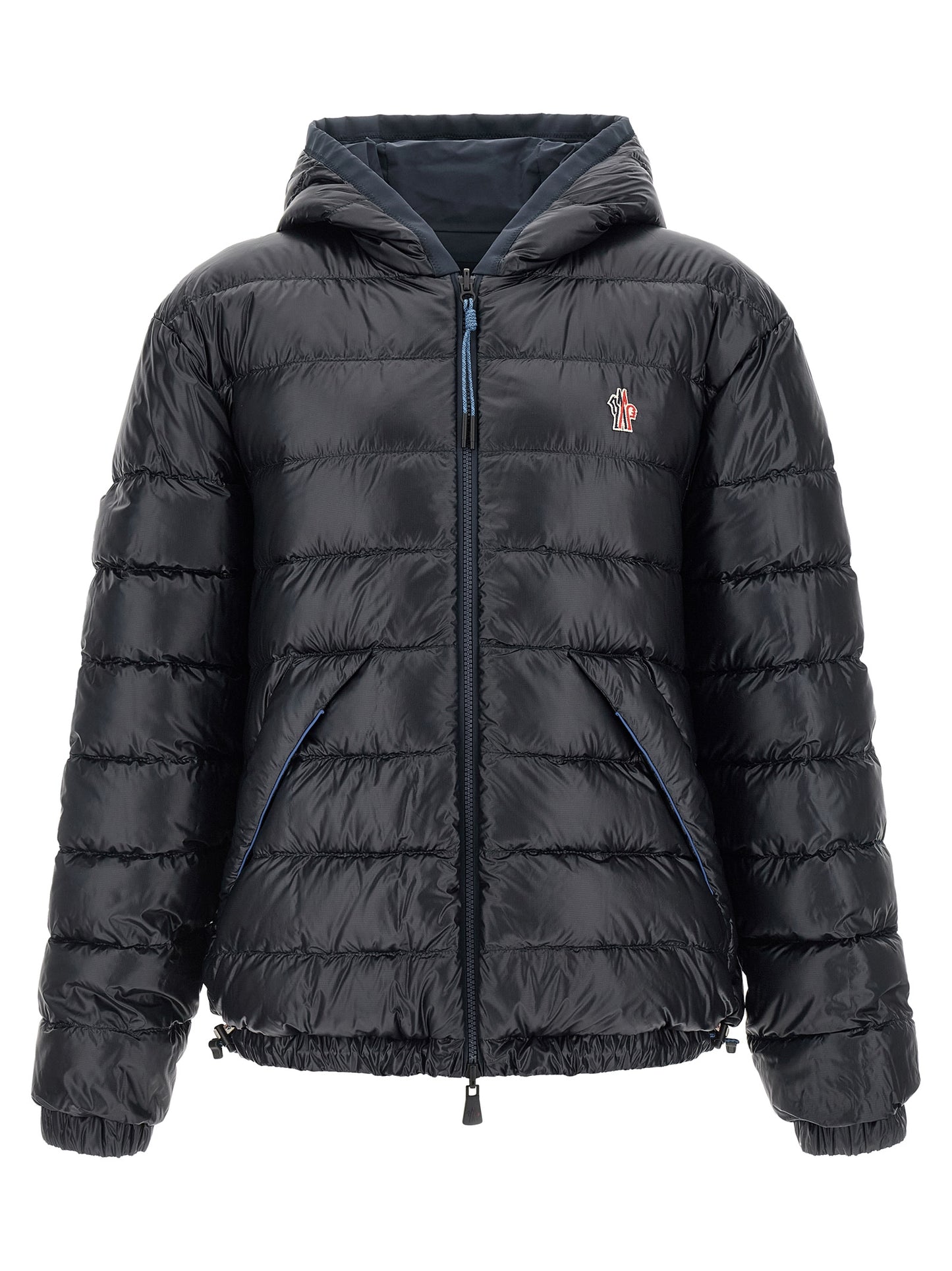 Chaqueta Shell Técnica En Poliamida Azul Moncler Grenoble