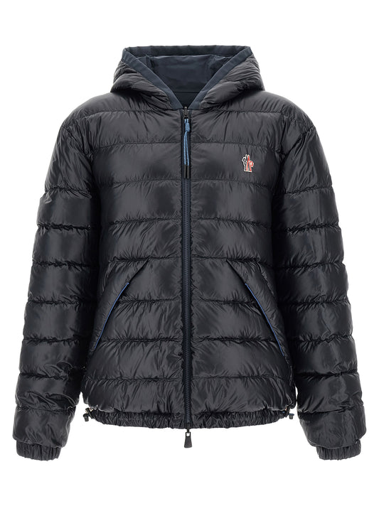 Chaqueta Shell Técnica En Poliamida Azul Moncler Grenoble