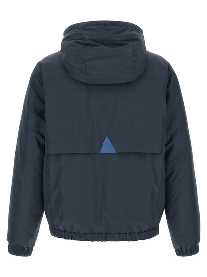 Chaqueta Shell Técnica En Poliamida Azul Moncler Grenoble