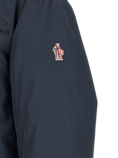 Chaqueta Shell Técnica En Poliamida Azul Moncler Grenoble