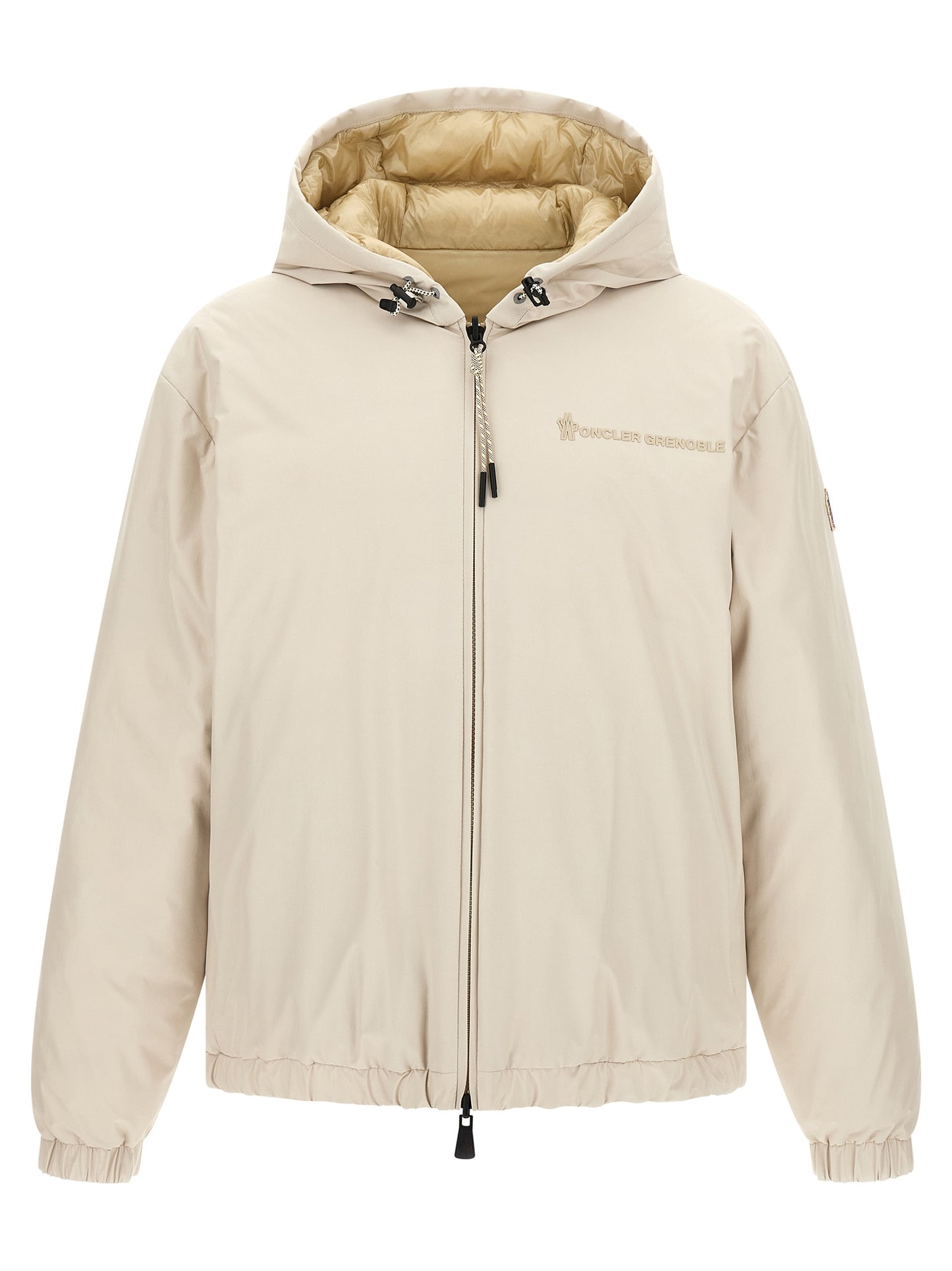 Chaqueta Moncler Grenoble de caparazón de poliamida beige