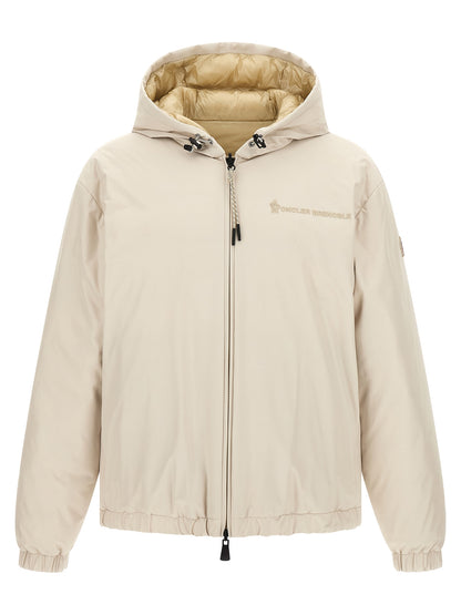 Chaqueta Moncler Grenoble de caparazón de poliamida beige
