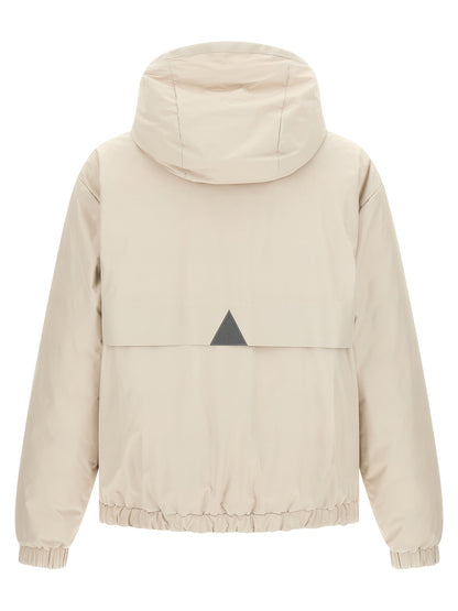 Chaqueta Moncler Grenoble de caparazón de poliamida beige