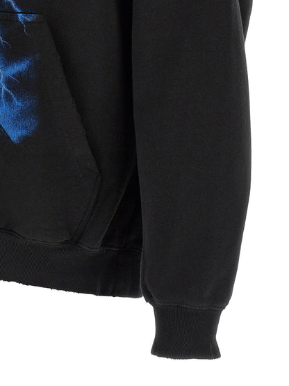Balenciaga Intense Black Cotton Hoodie