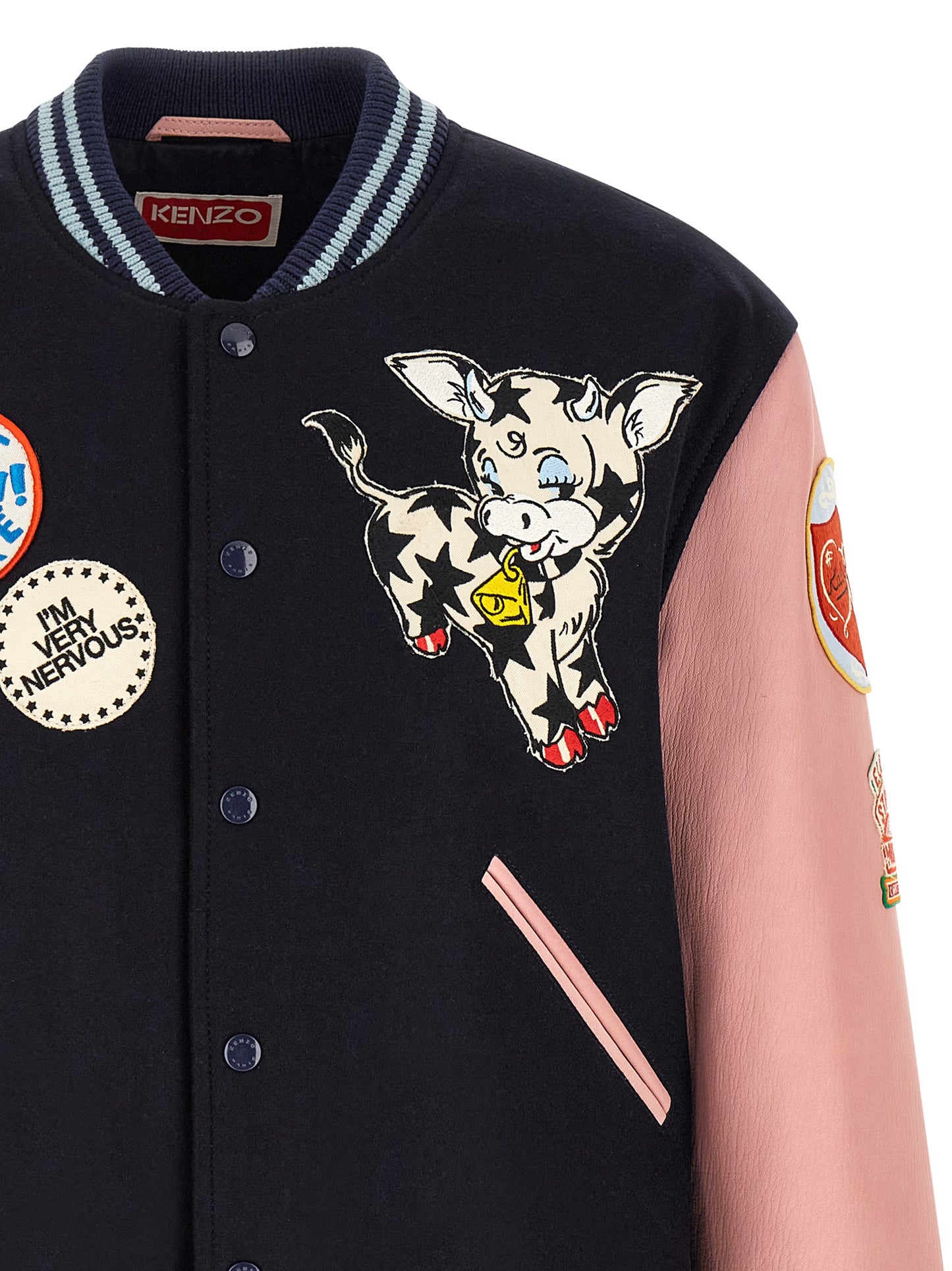 Chaqueta Bomber De Lana Multicolor Kenzo Estilo Urbano
