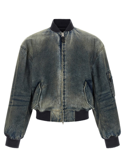 Bomber de poliéster gris Balenciaga