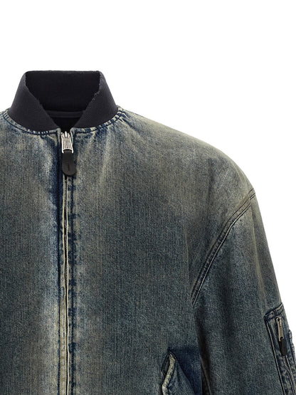 Bomber de poliéster gris Balenciaga