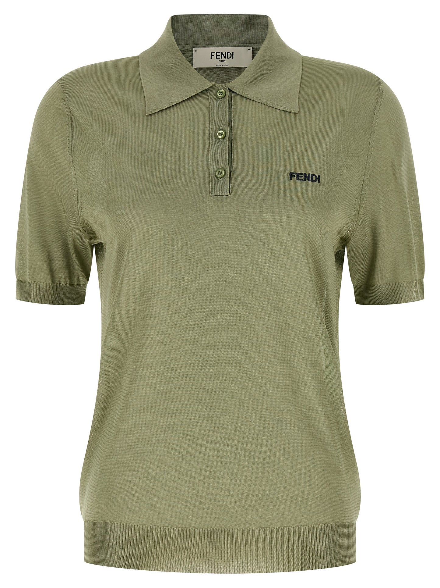 Polo bicolore Fendi en viscose