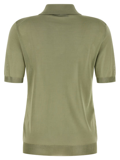 Polo bicolore Fendi en viscose