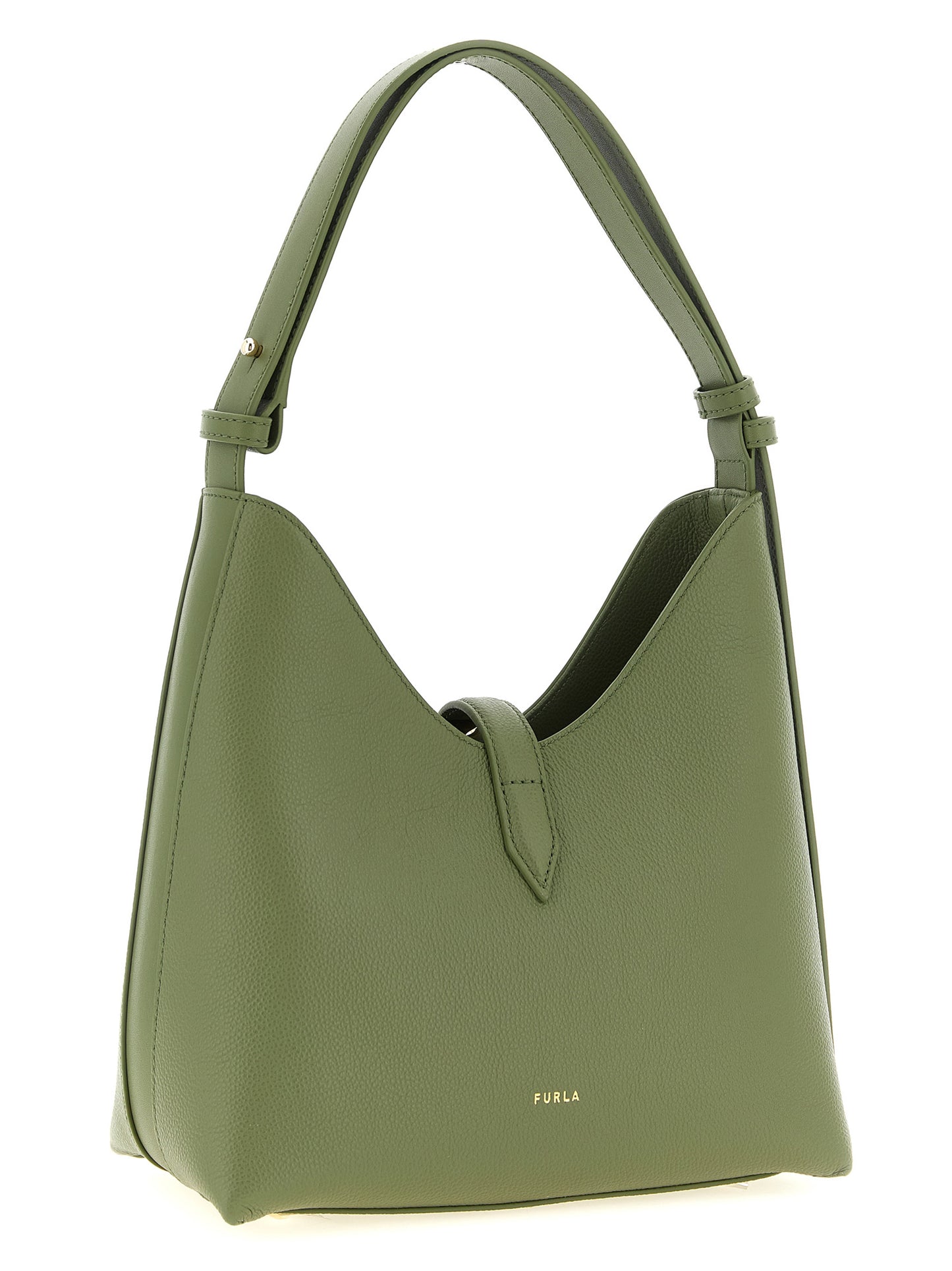Bolso de hombro Furla bicolor de piel de becerro