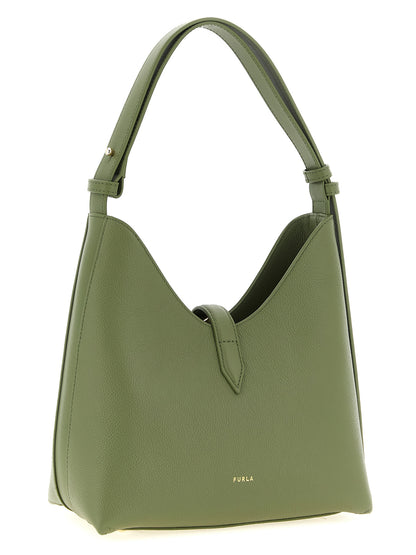 Bolso de hombro Furla bicolor de piel de becerro