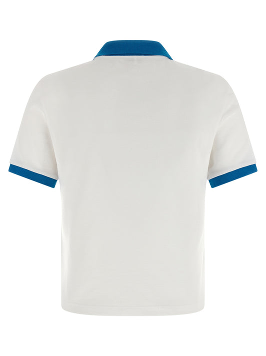 Camisa polo Versace azul de algodón