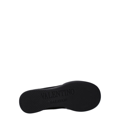 Valentino Garavani Black Fabric High-Top Sneakers
