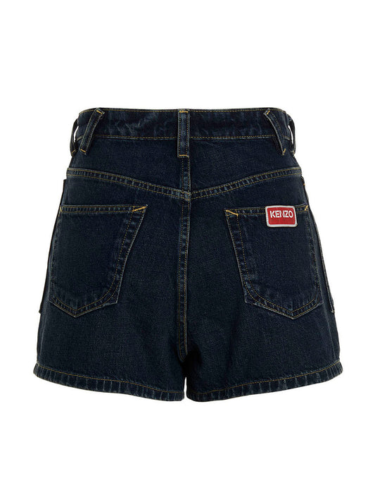 Bermudas de algodón azul Kenzo