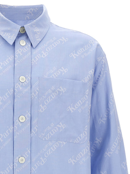 Chemisier Kenzo en coton bleu Collection Verdy