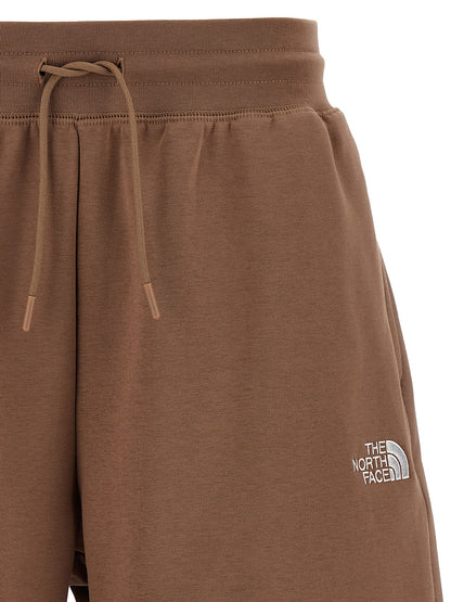 Short en coton The North Face marron modèle Simple Dome
