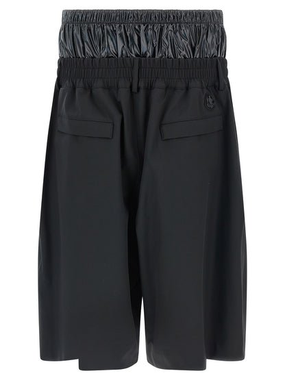 Moncler Genius Black Technical Polyamide Bermuda Shorts