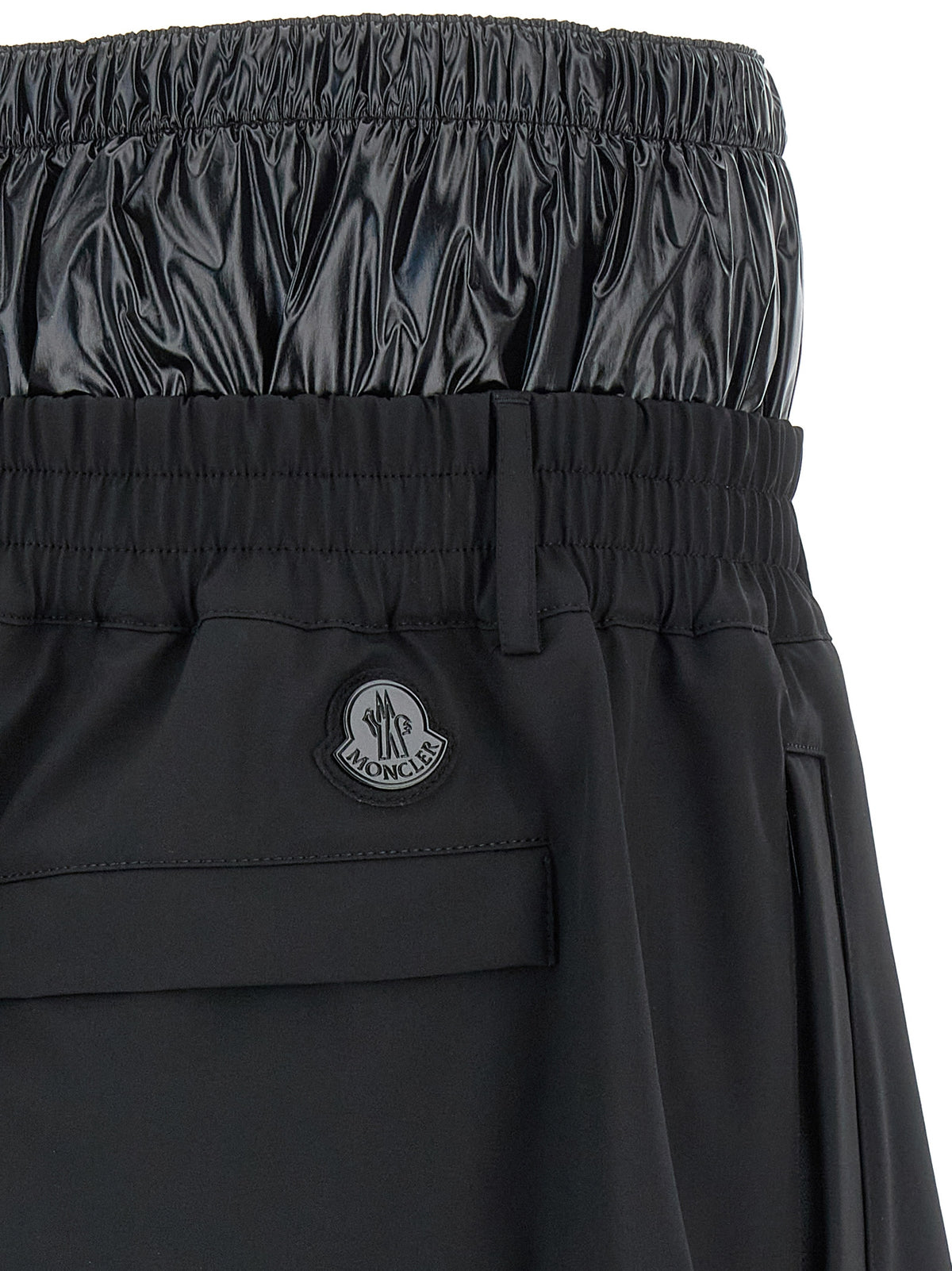 Moncler Genius Black Technical Polyamide Bermuda Shorts