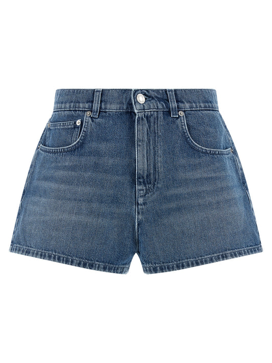 Pantalones cortos bermudas Moschino de algodón azul