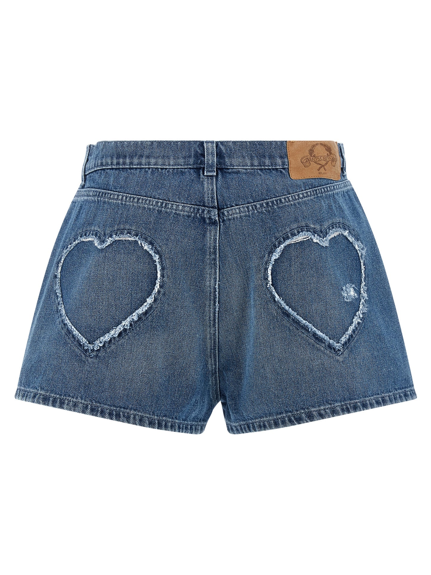 Pantalones cortos bermudas Moschino de algodón azul