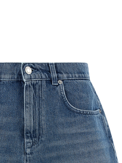 Pantalones cortos bermudas Moschino de algodón azul