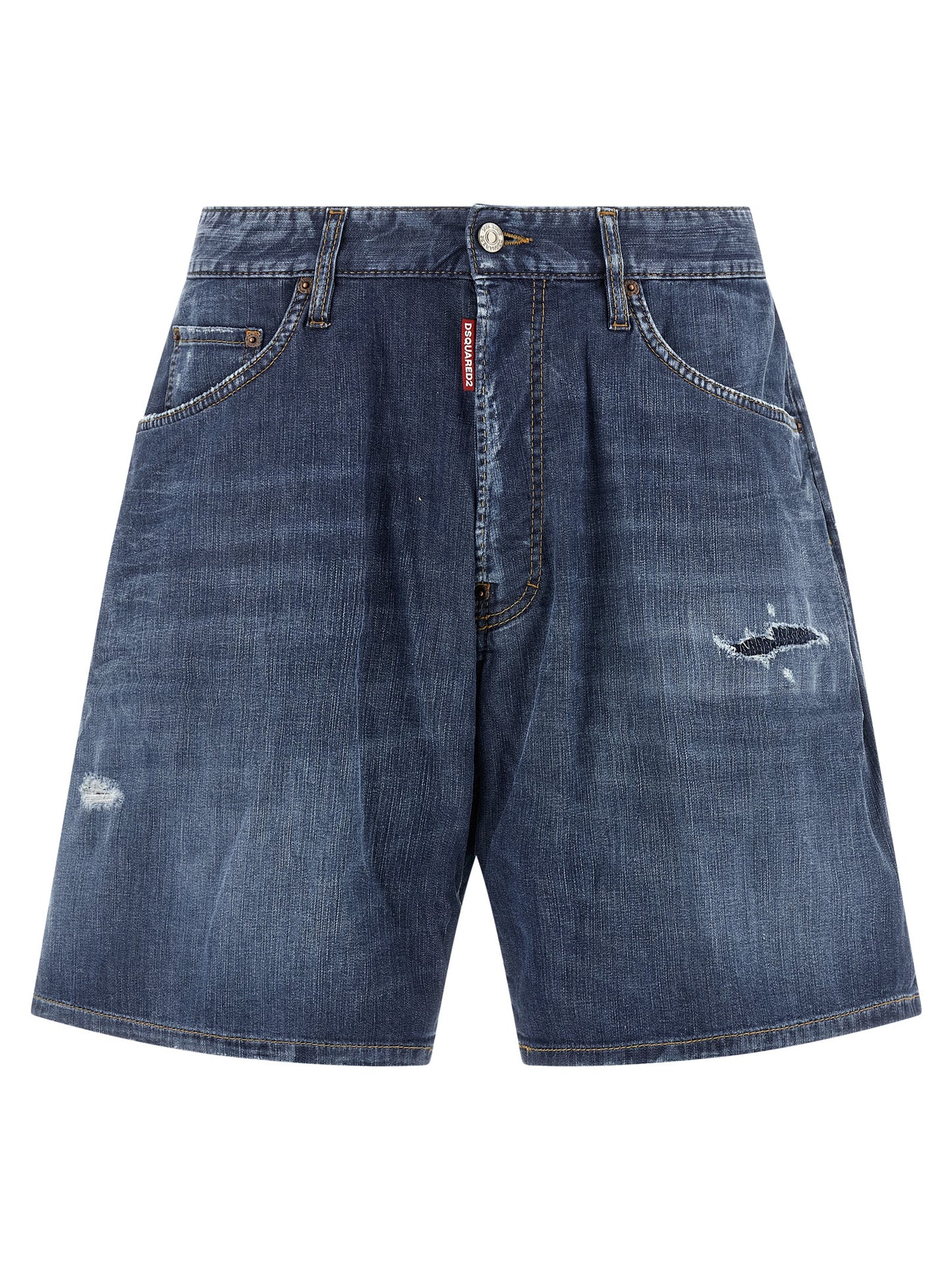 Shorts Bermuda Dsquared² de algodón azul