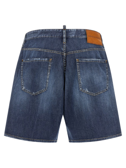 Shorts Bermuda Dsquared² de algodón azul