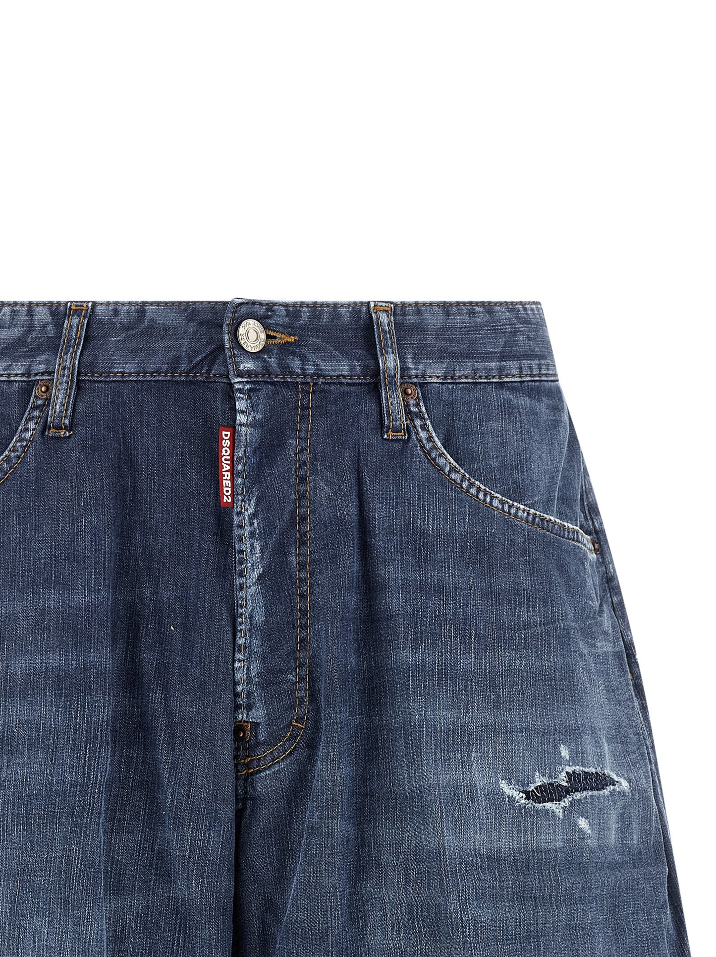 Shorts Bermuda Dsquared² de algodón azul