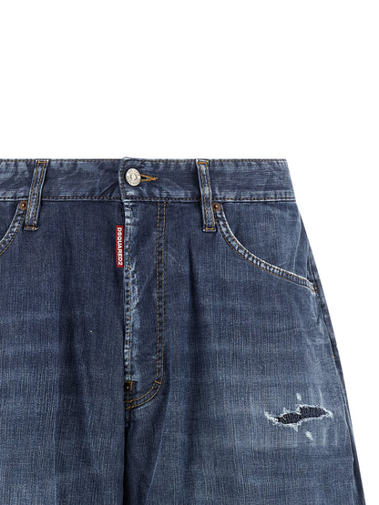 Shorts Bermuda Dsquared² de algodón azul